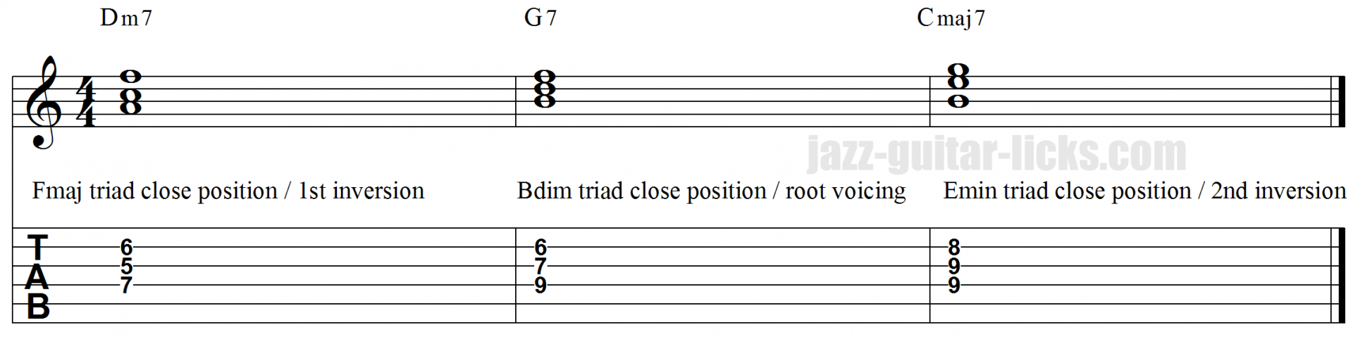 Using Triads For Comping - Close and Open Voicings