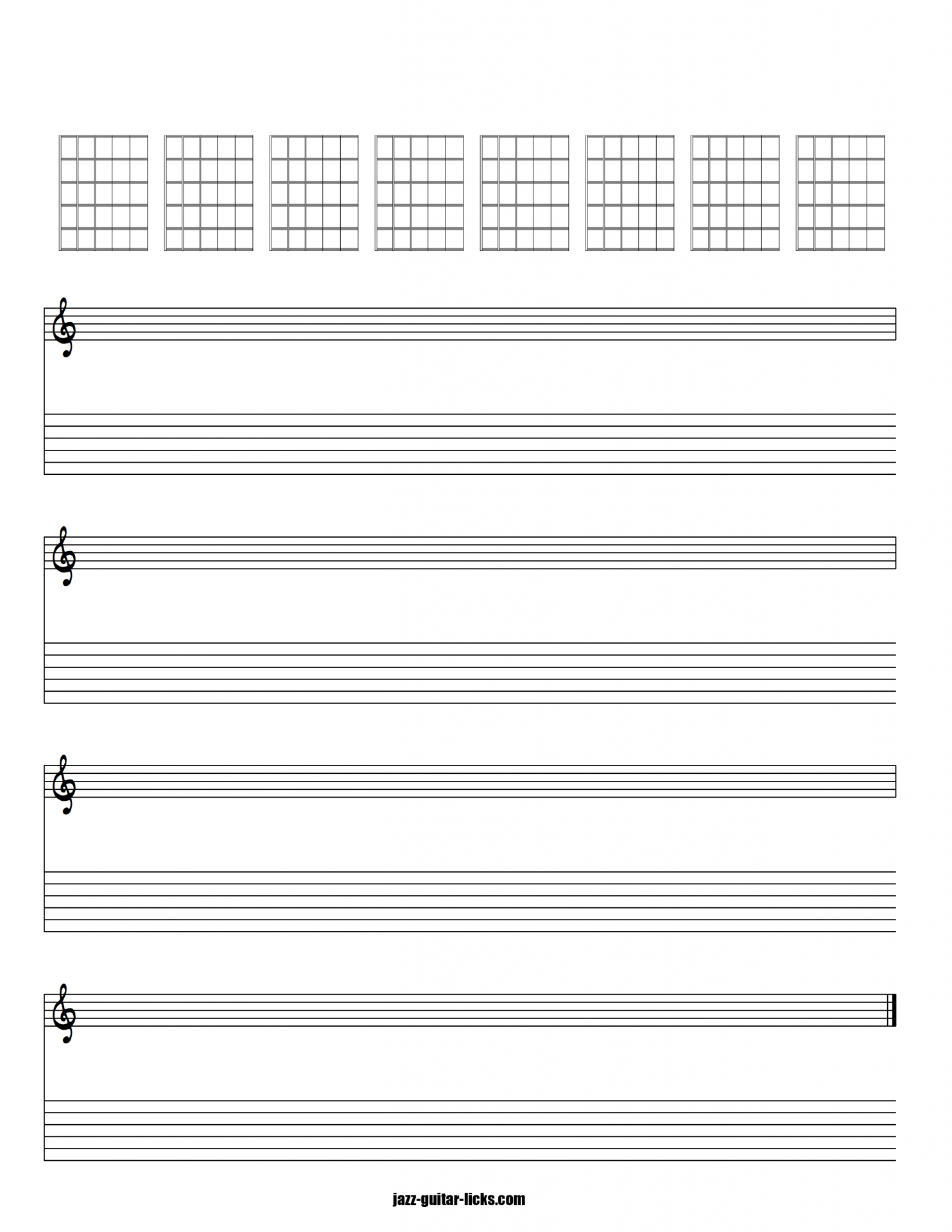 blank guitar tab sheets to print