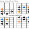 Dorian melodic bebop scale guitar diagrams