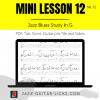 Mini jazz blues guitar lesson 12